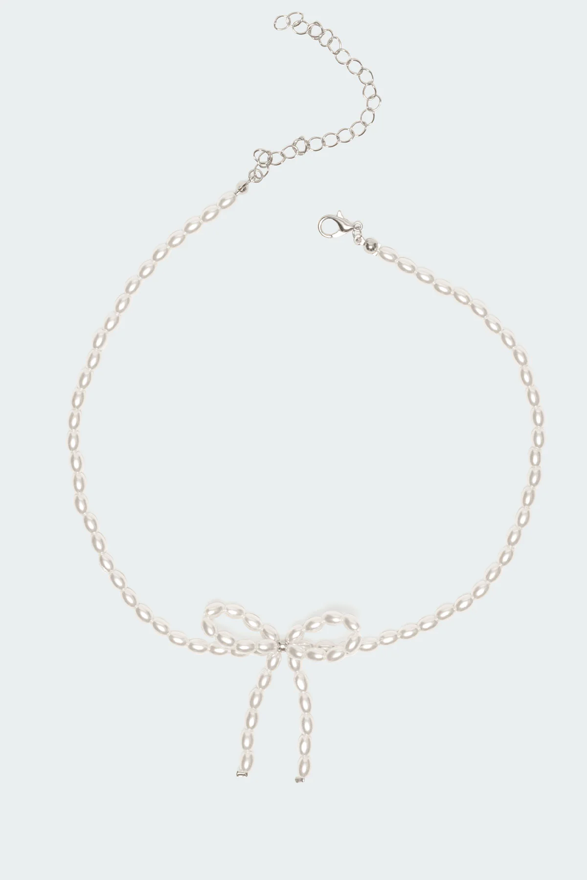Pearl Bow Necklace - Image 2