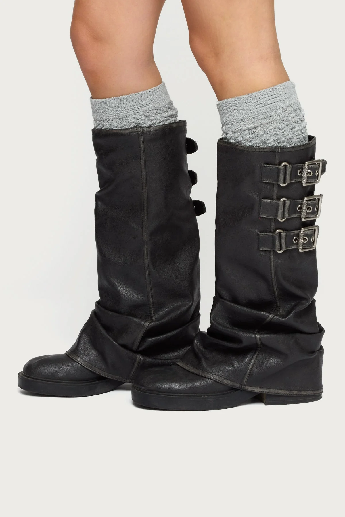 Knee High Scrunch Socks