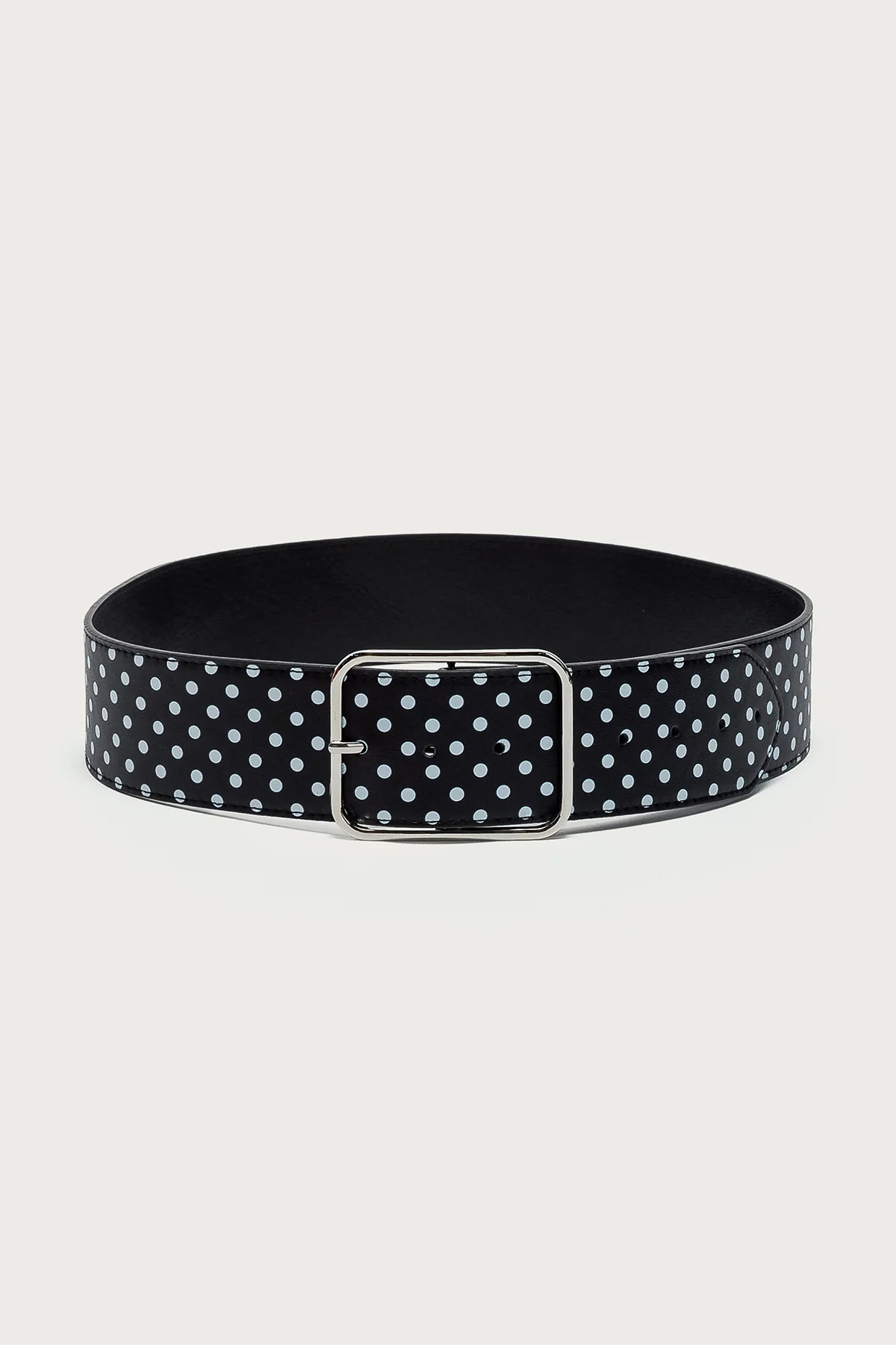 Chunky Polka Dot Faux Leather Belt - Image 2