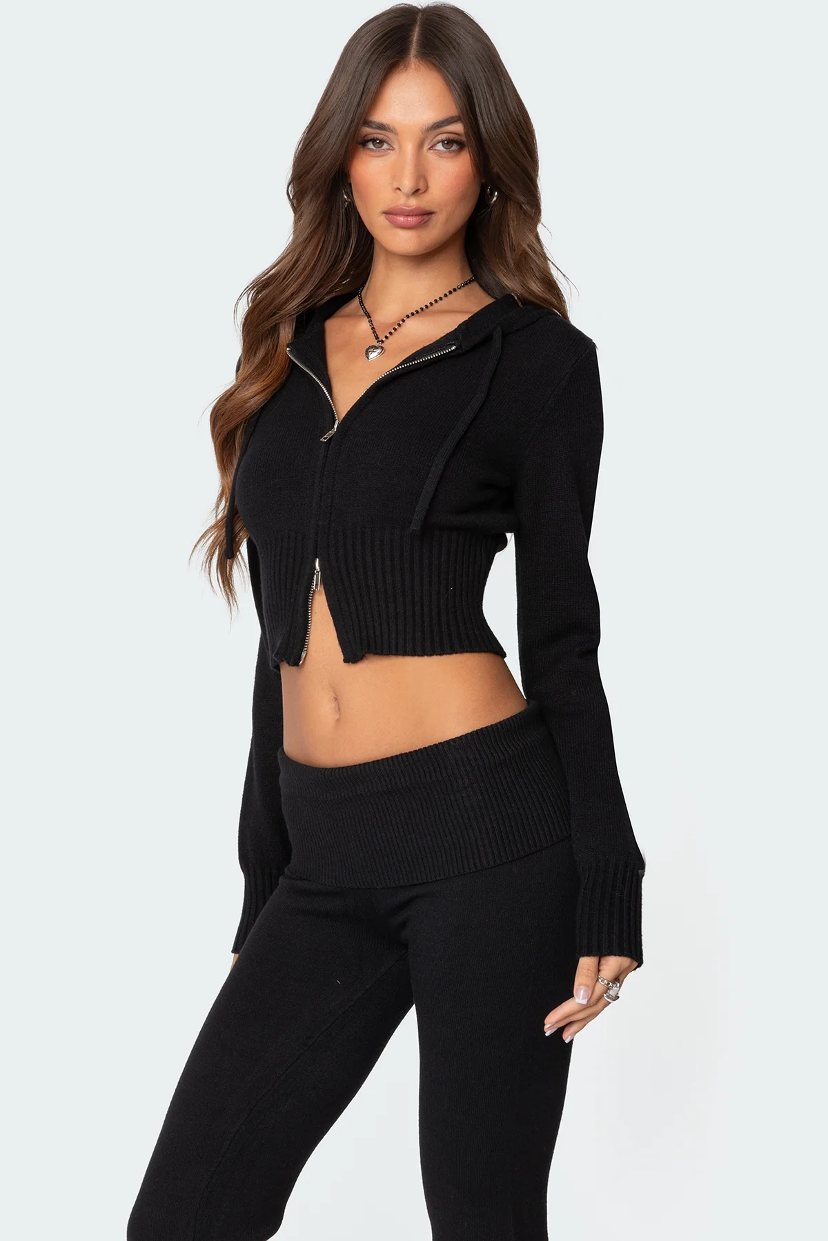Desiree Knitted Hooded Cardigan - Image 3