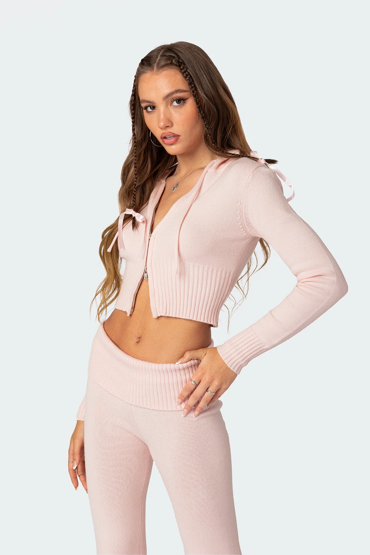 Desiree Knitted Hooded Cardigan - Image 3