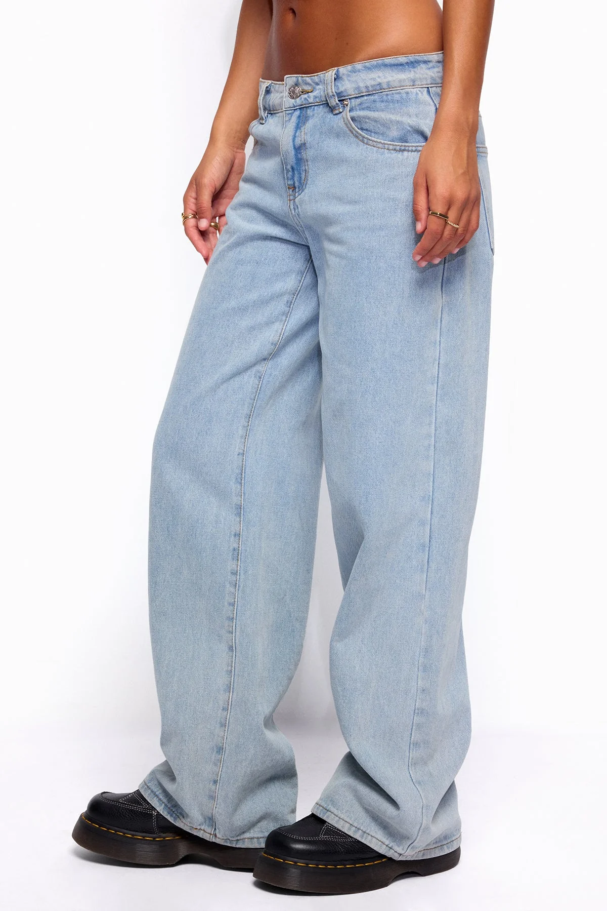 Raelynn Washed Low Rise Baggy Jeans - Image 4