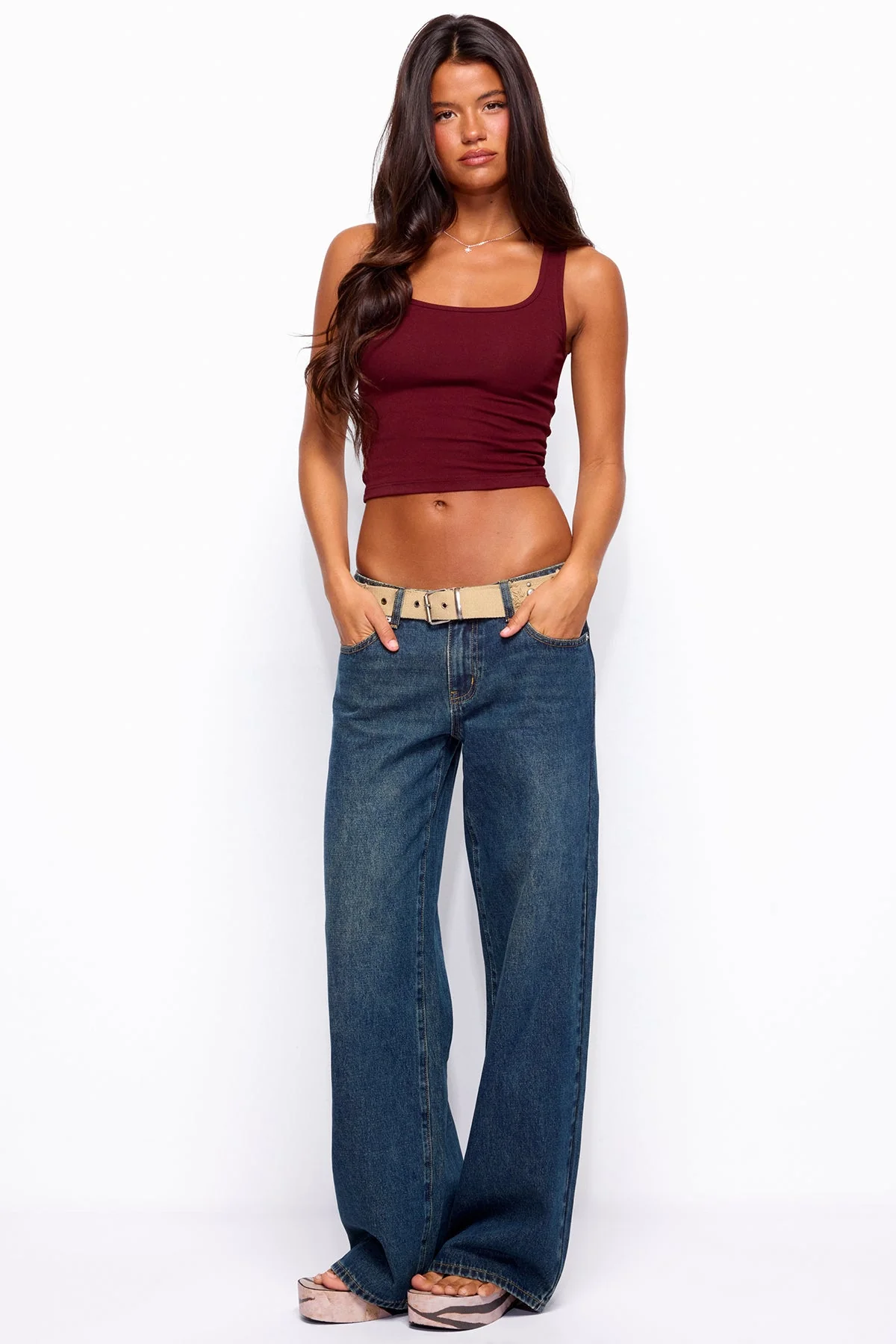 Raelynn Washed Low Rise Baggy Jeans - Image 7