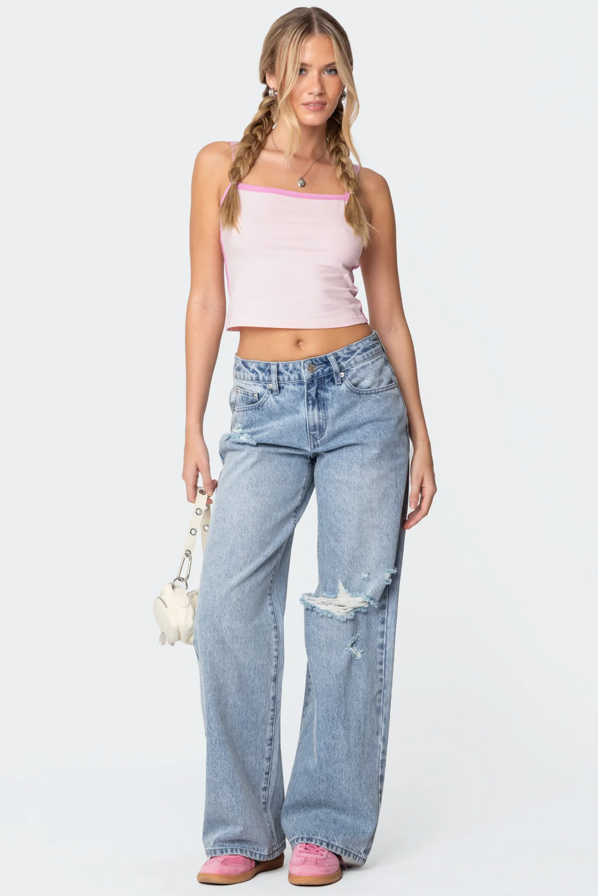 Francesca Contrast Tank Top - Image 2