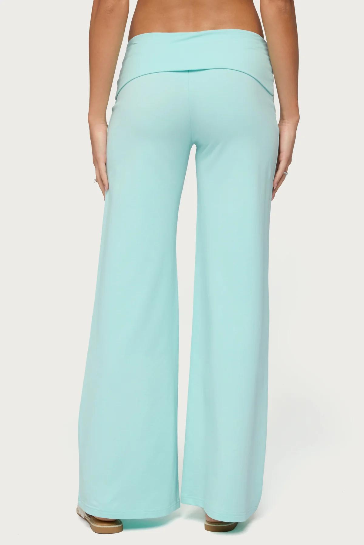 Wide Leg Foldover Pants - Image 4