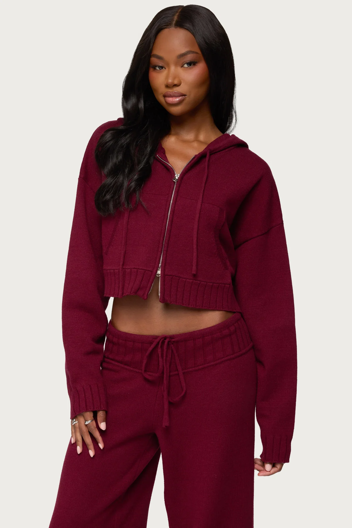 Russell Knit Hooded Cardigan
