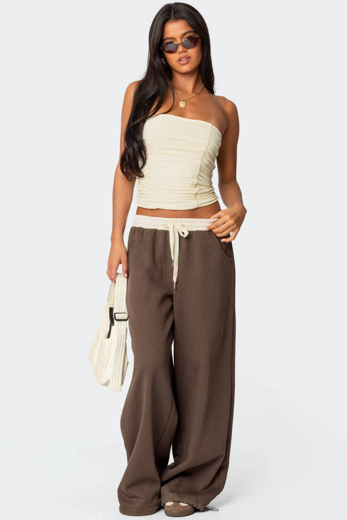 Fifi Gathered Strapless Top - Image 2