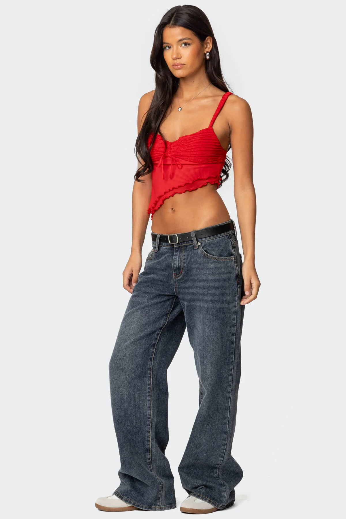 Ruffled Asymmetric Tank Top - Image 4