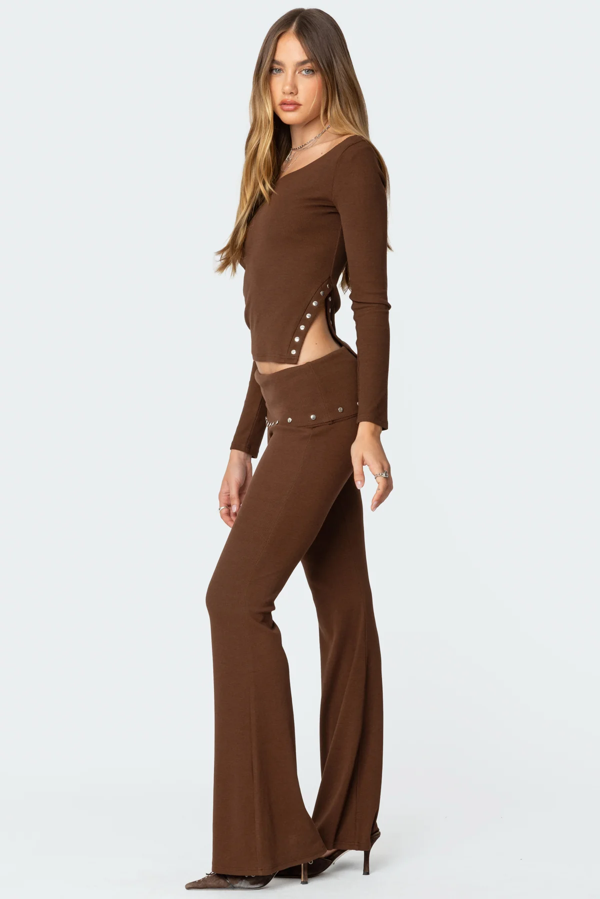Aries Studded Fold Over Leggings - Image 5