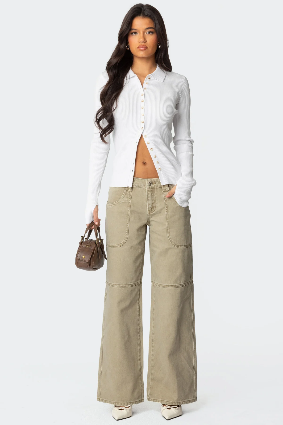 Morgan Low Rise Baggy Carpenter Jeans