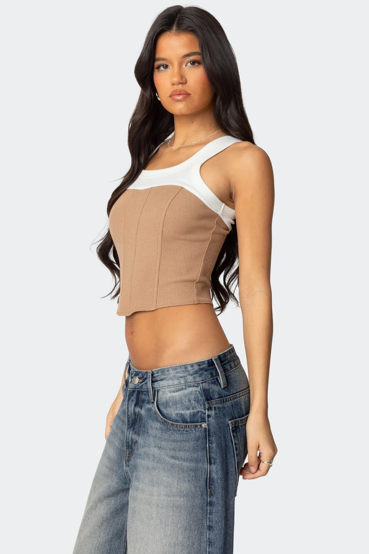 Ila Contrast Layered Corset - Image 2
