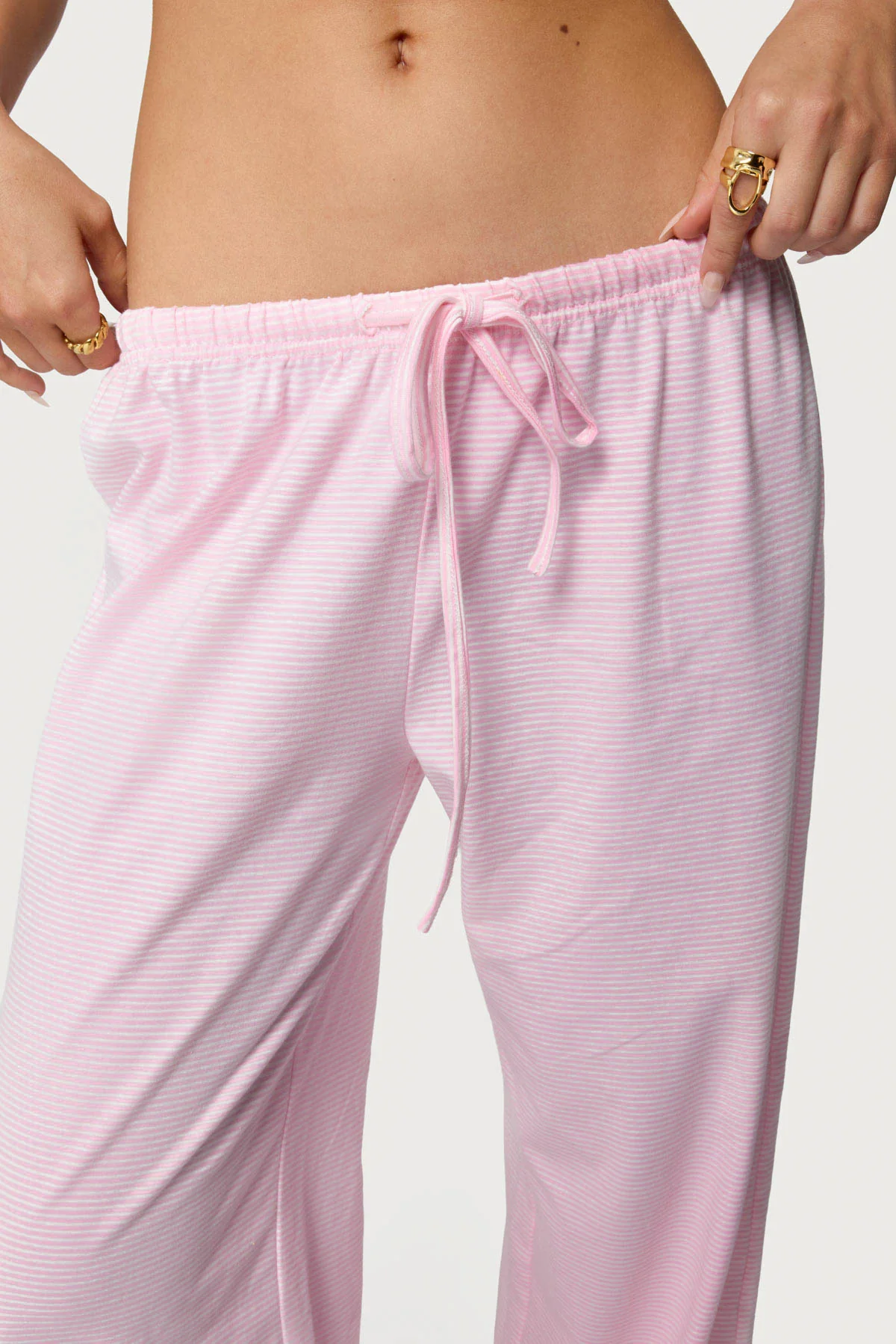 Petite Olivia Striped Loose Fit Pants - Image 5