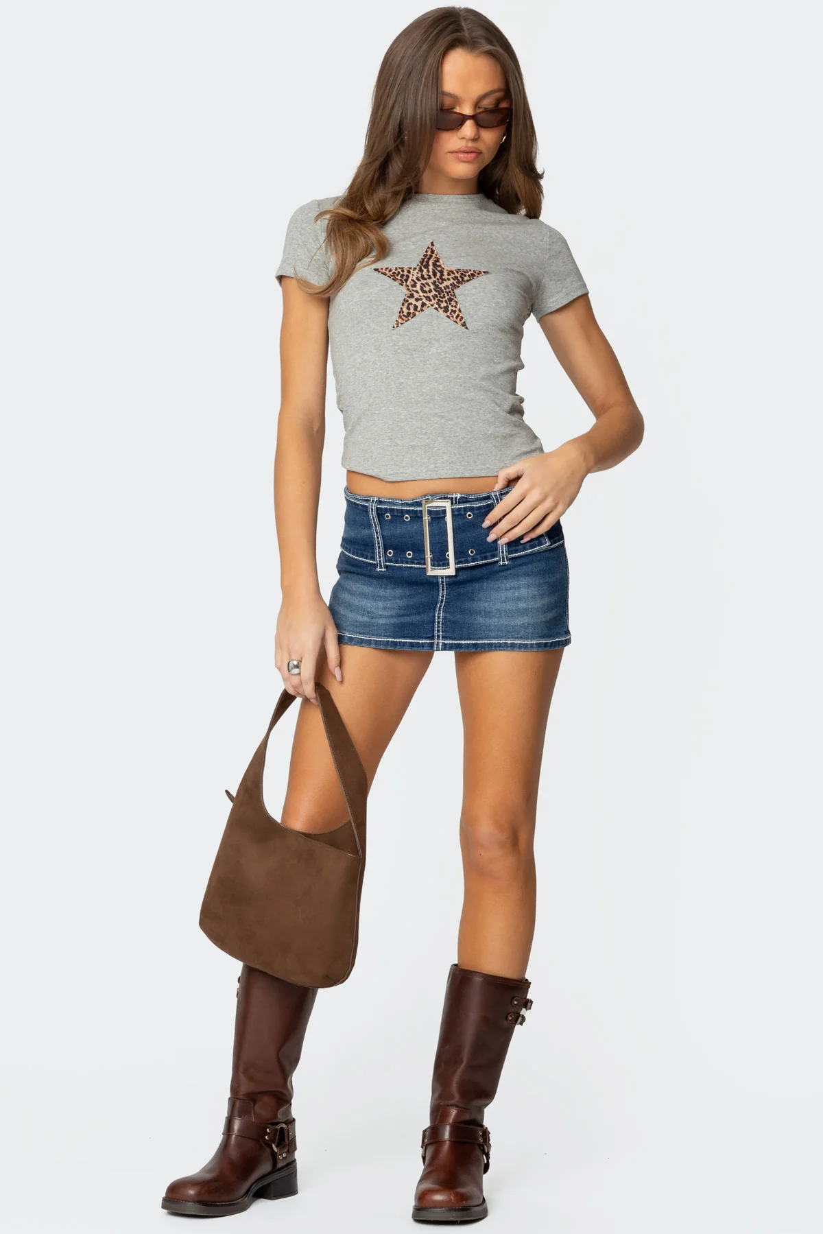 Payson Wide Belted Mini Skort