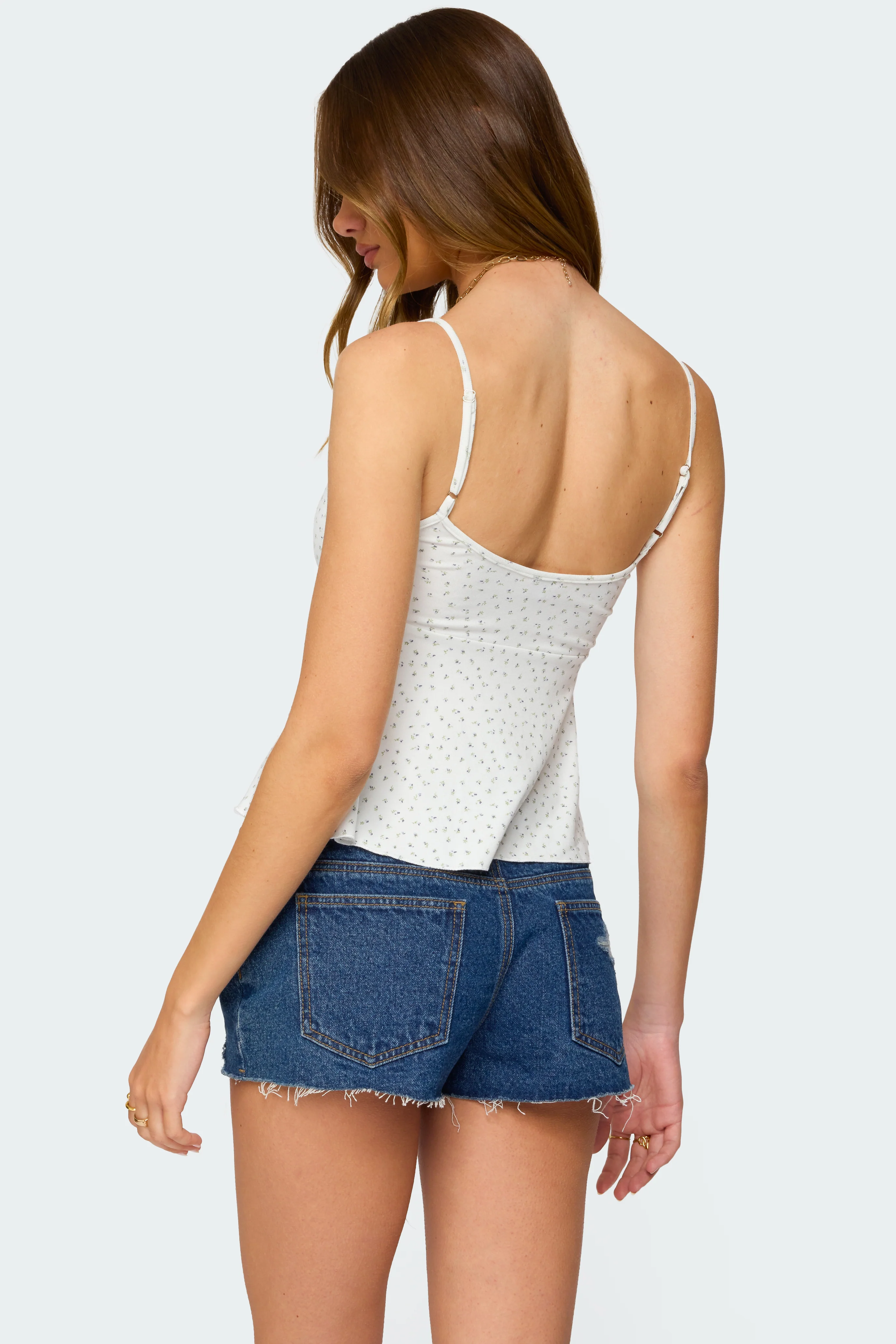 Kelli Floral Babydoll Tank Top - Image 5