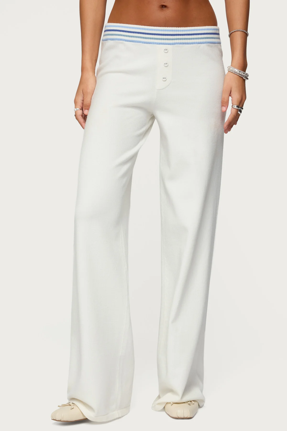 Miya Stripey Knit Pants - Image 3
