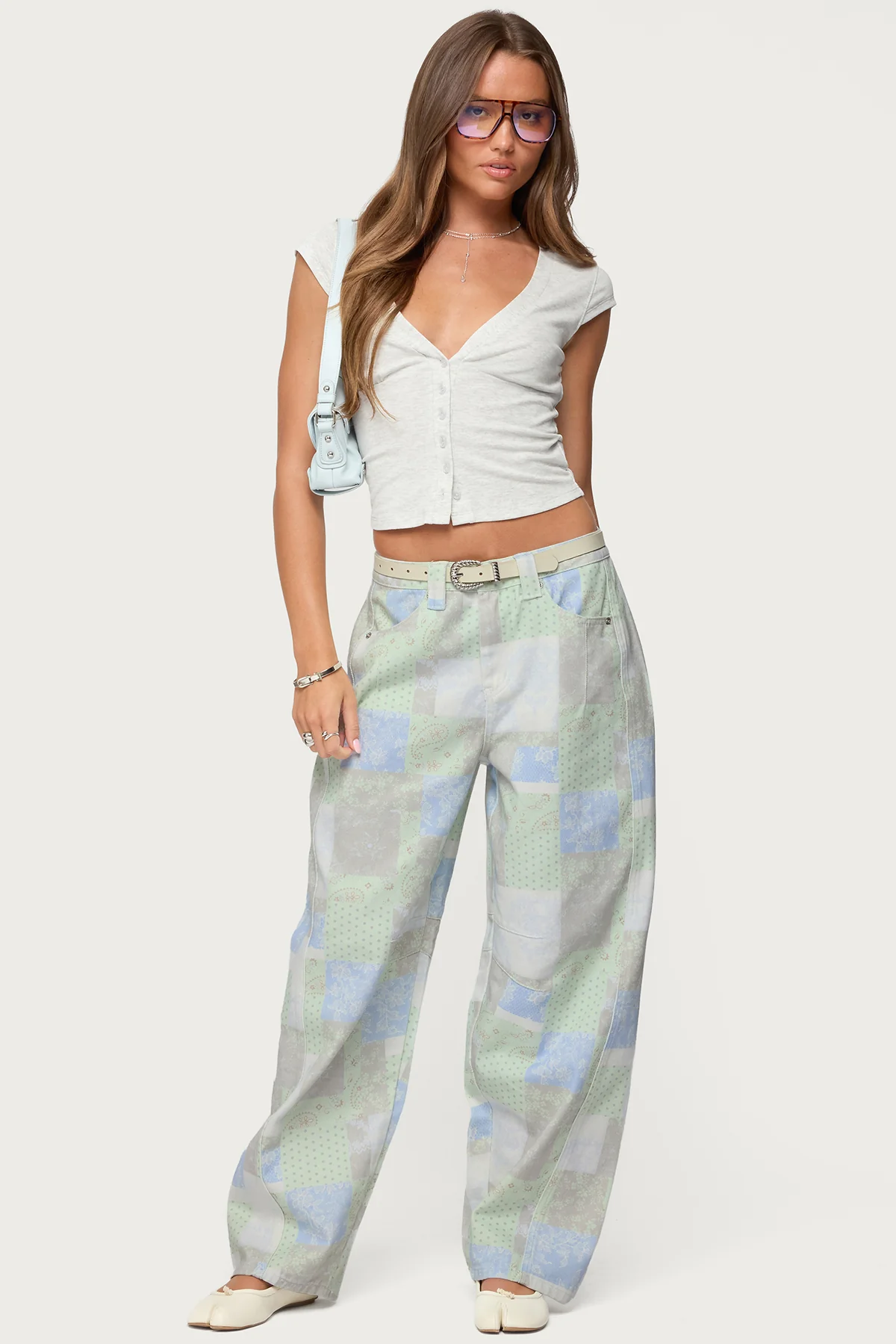 Alza Button Up Top - Image 2