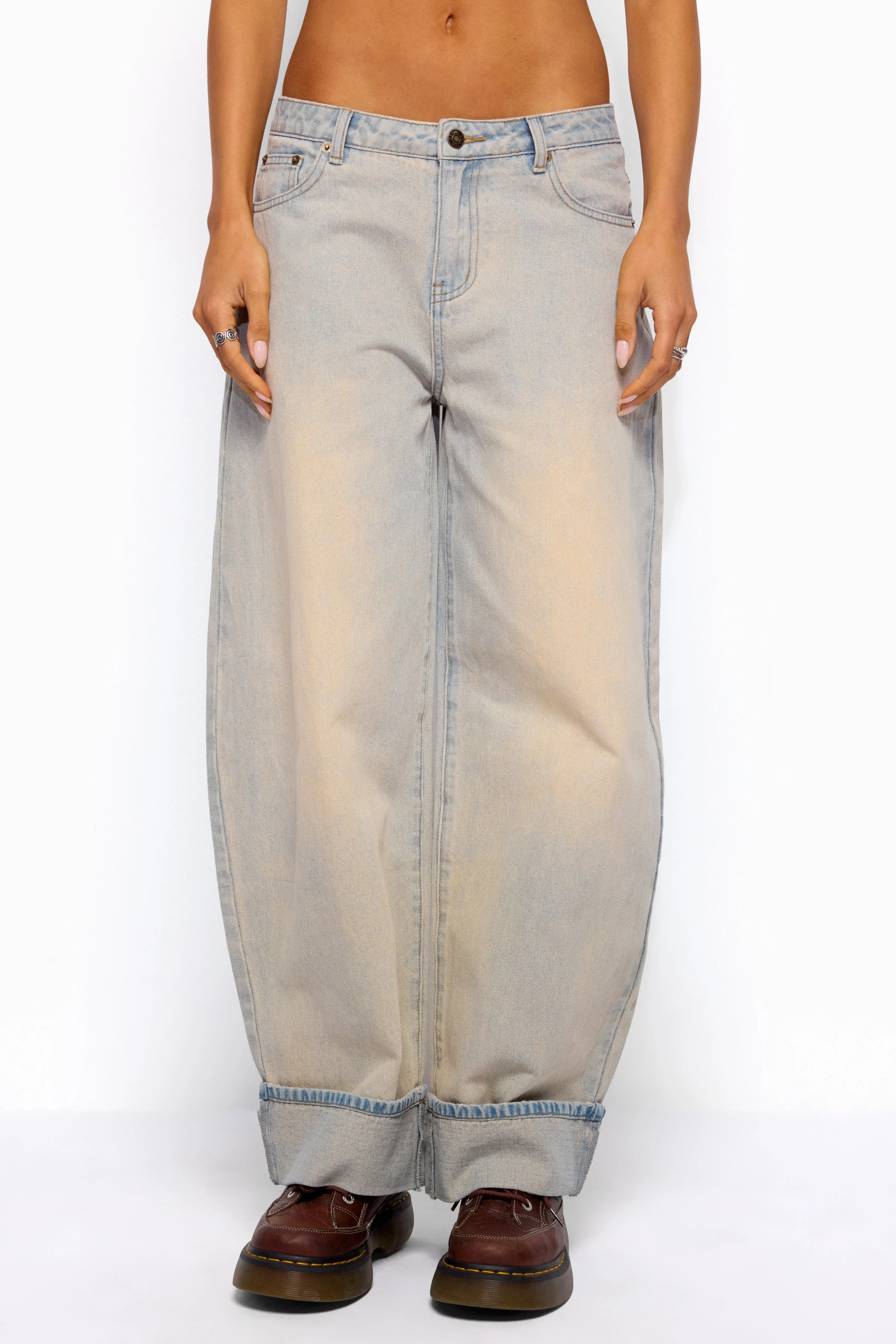 Kella Low Rise Baggy Jeans - Image 3