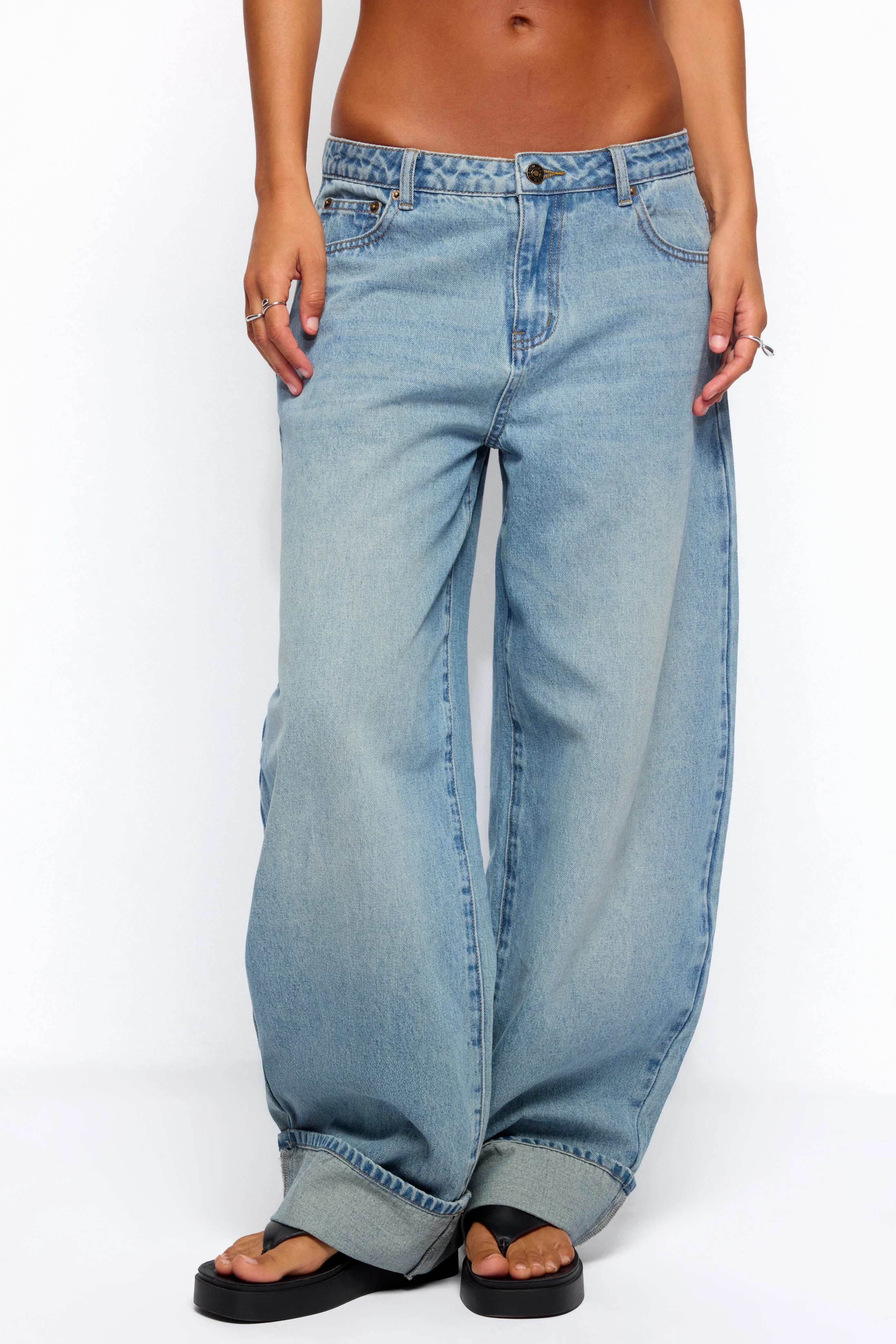 Kella Low Rise Baggy Jeans - Image 2