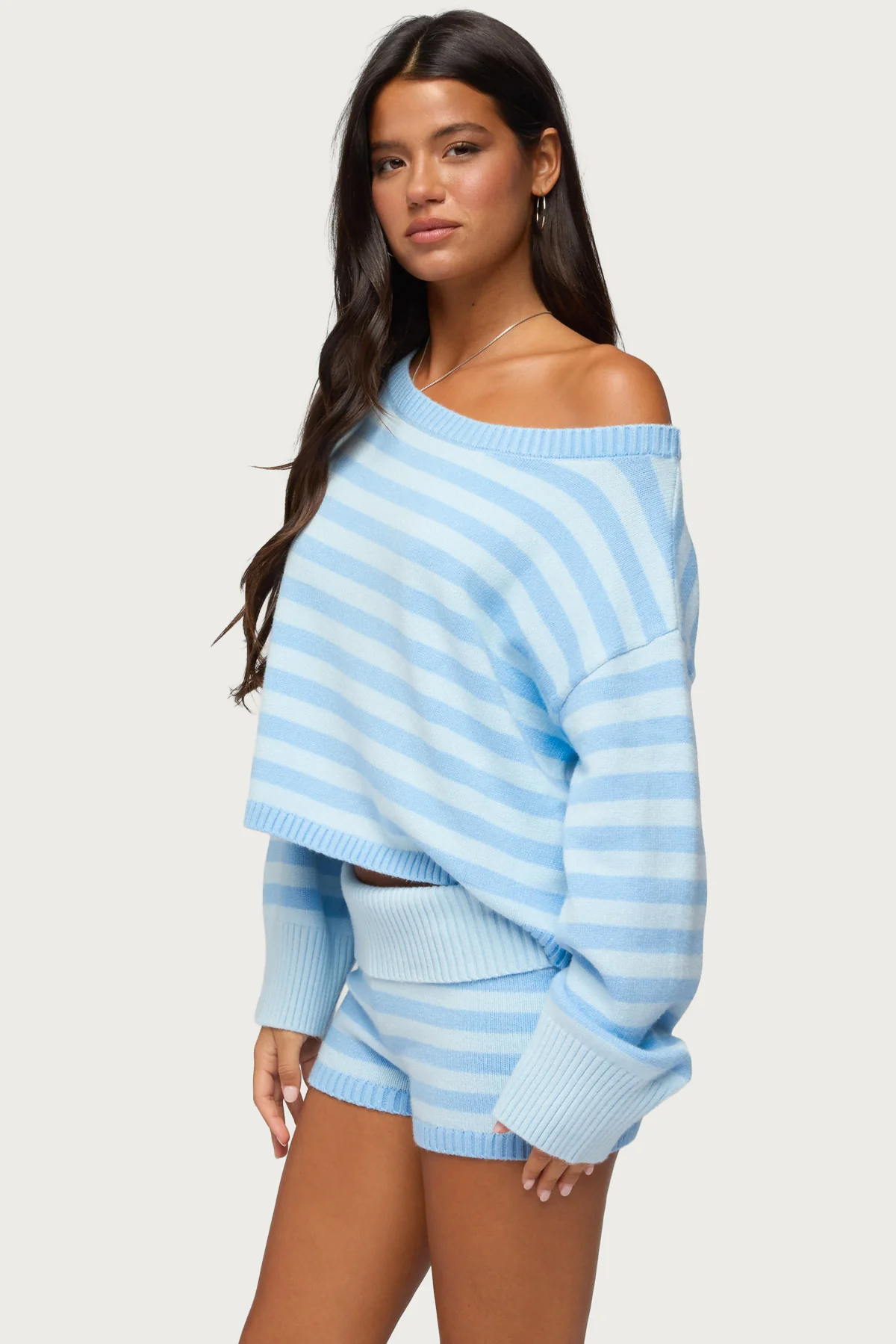 Saphi Striped Oversized Knit Sweater - Image 3
