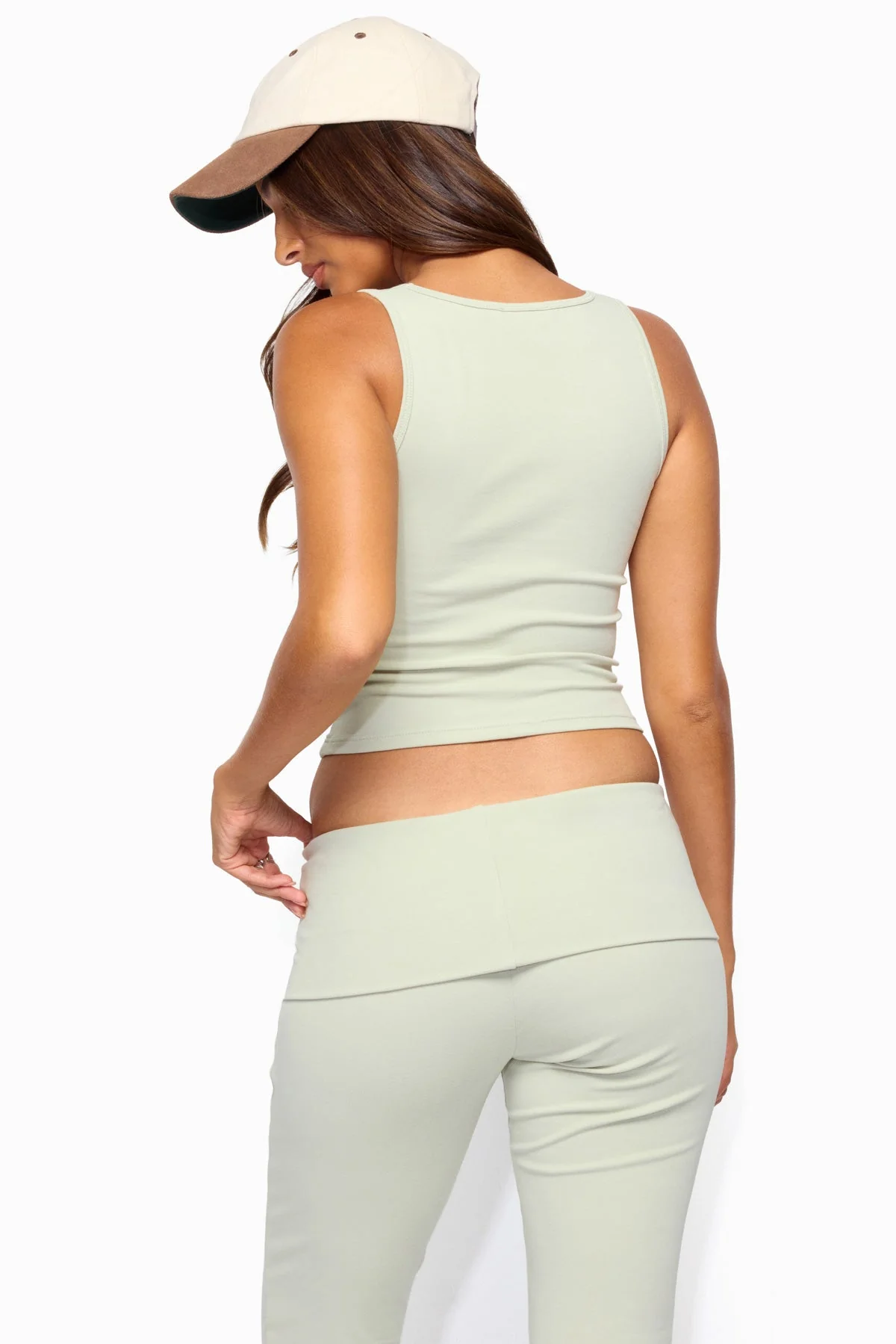 Linda Ribbed Scoop Neck Tank Top - Image 5