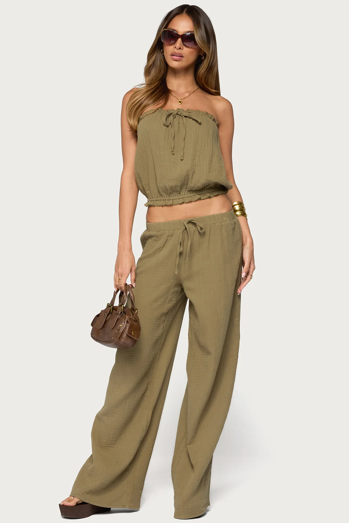 Viktoria Strapless Gauze Bubble Top - Image 2