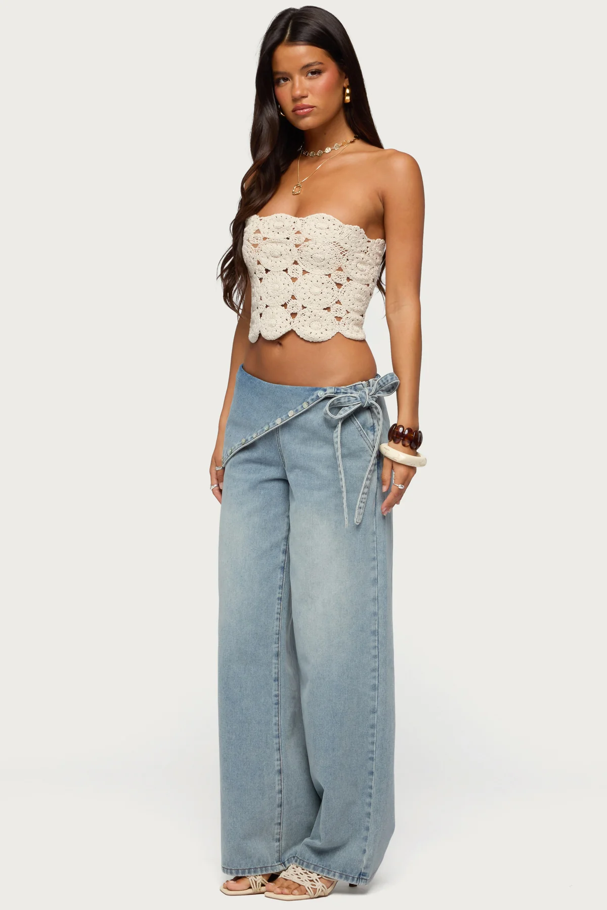 Laurin Crochet Strapless Top - Image 4