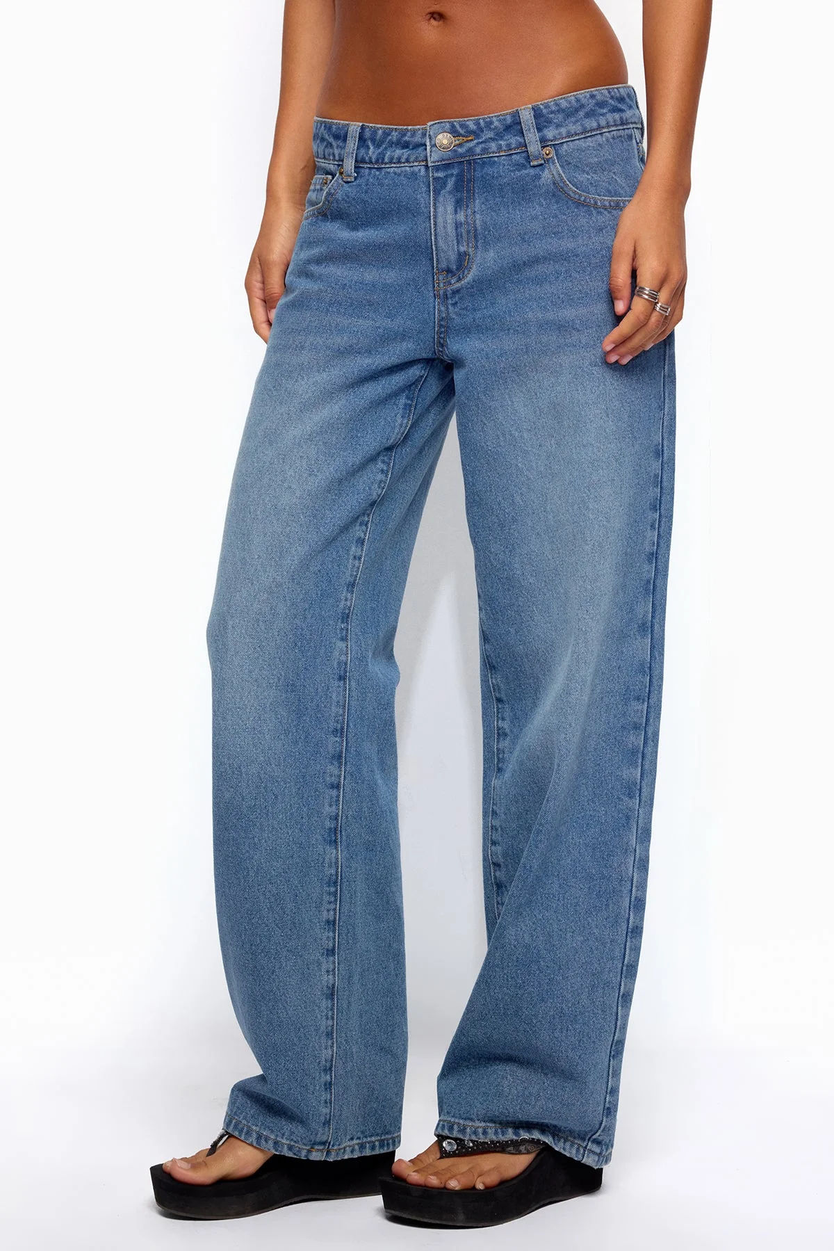 Breslin Low Rise Straight Leg Jeans - Image 4