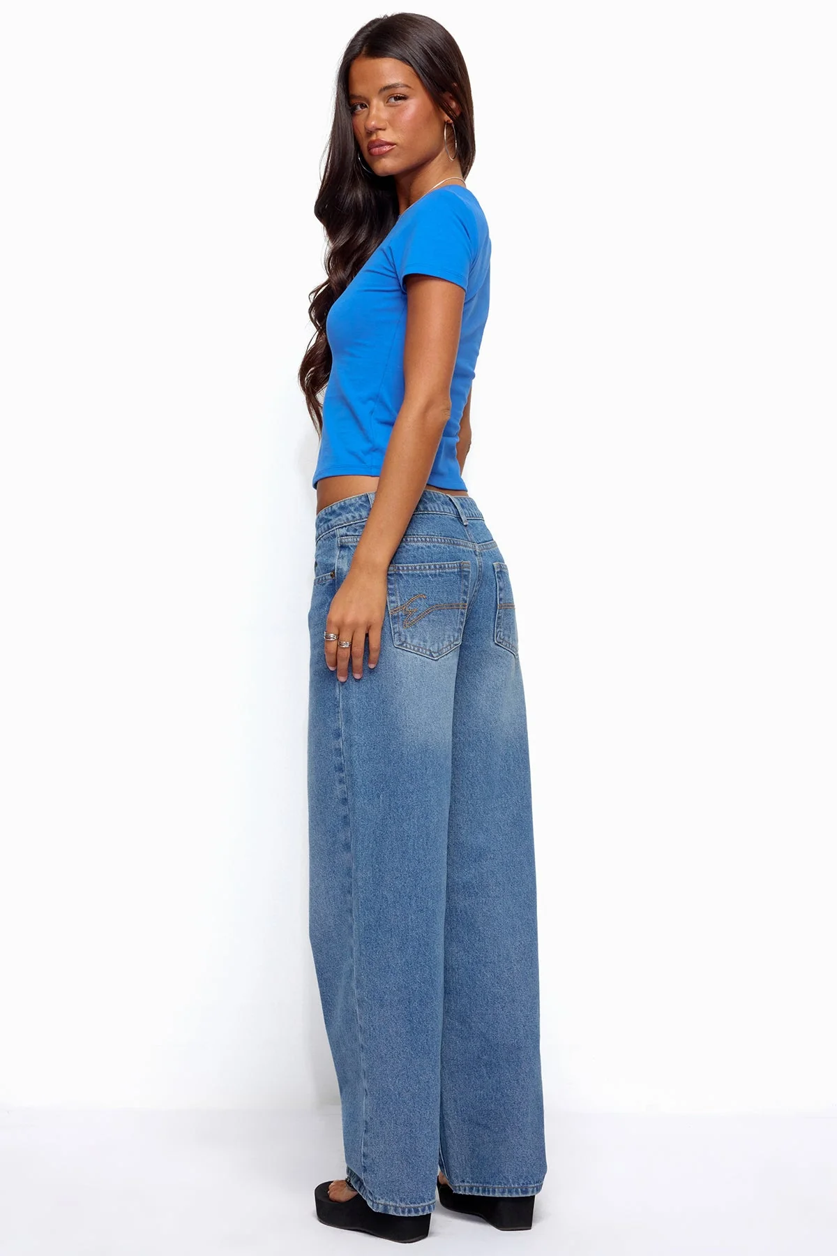 Breslin Low Rise Straight Leg Jeans - Image 7