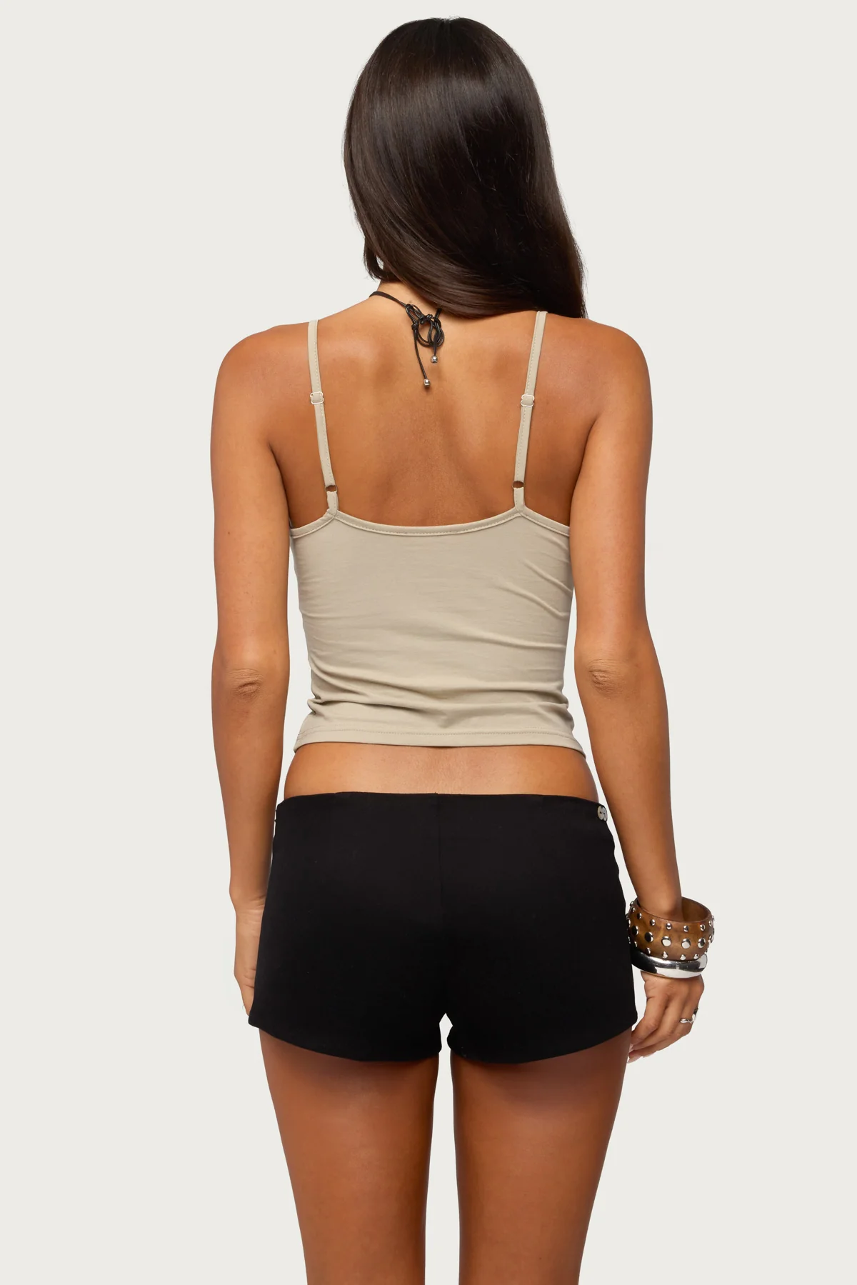 Zanna Keyhole Tie Front Tank Top - Image 5