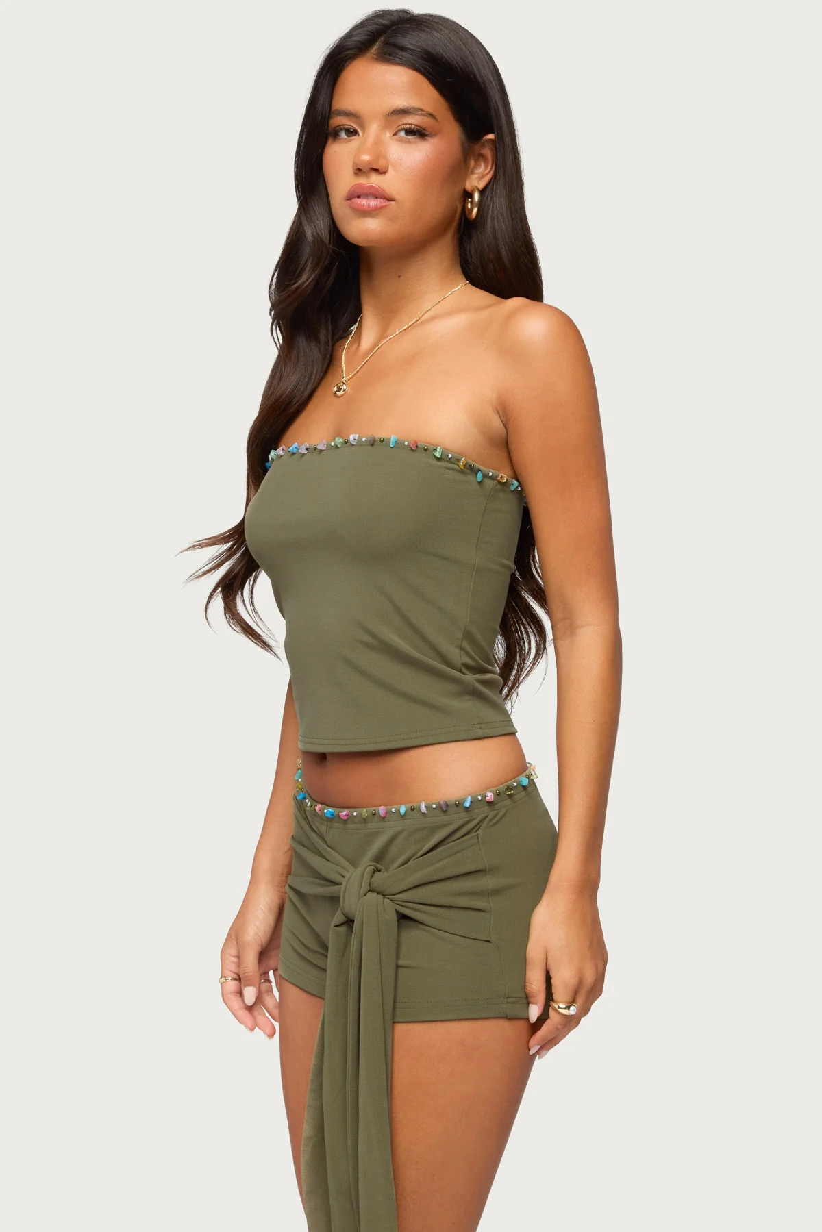 Monroah Bead Strapless Top - Image 3