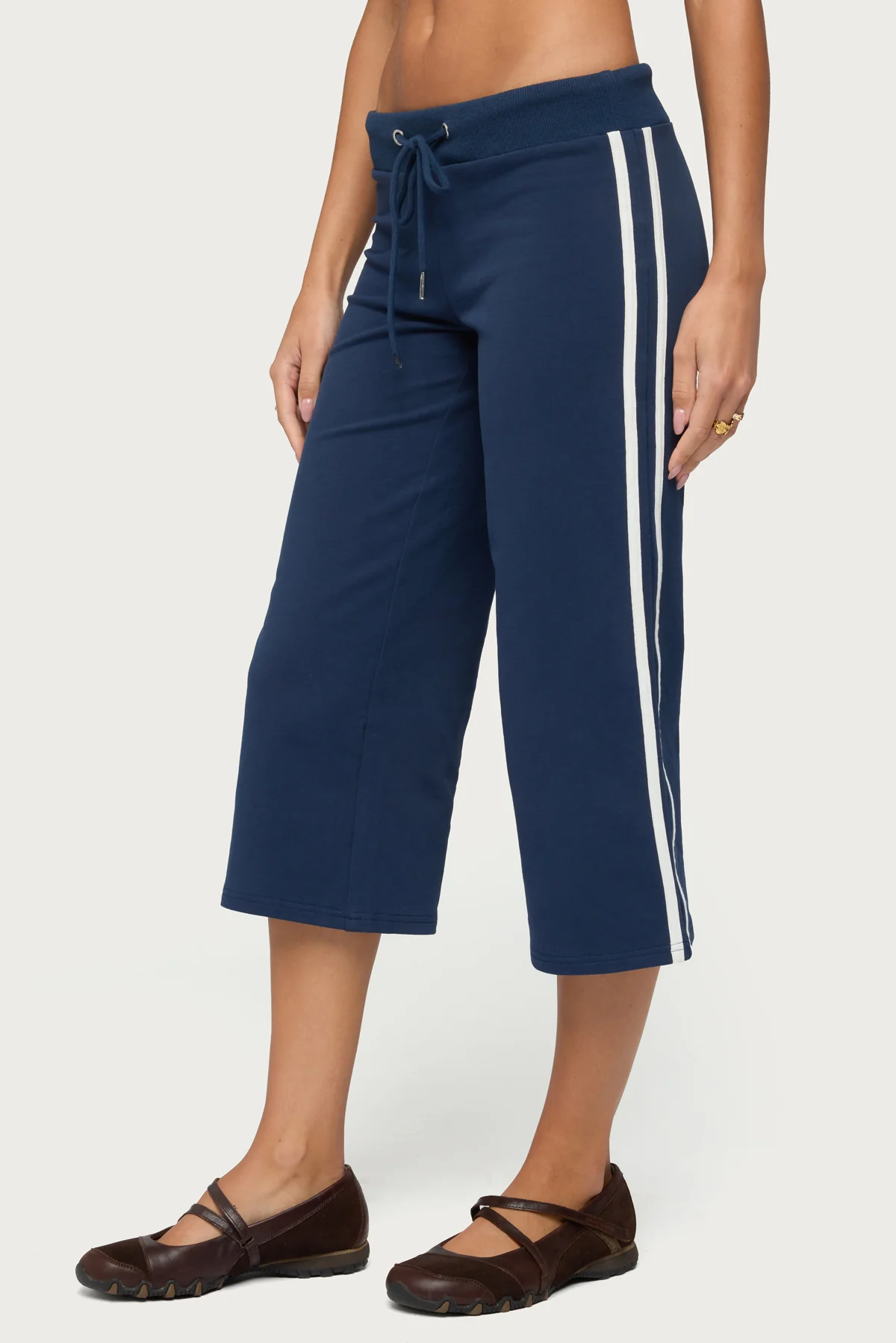 Zanele Side Stripe Capri Sweatpants - Image 3