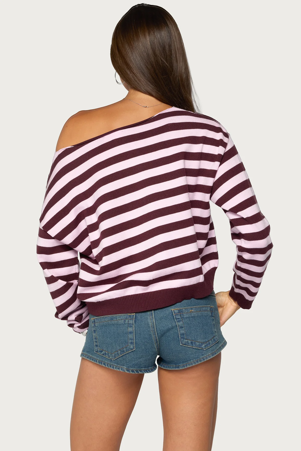 Edikted Campus Striped Knit Sweater - Image 6