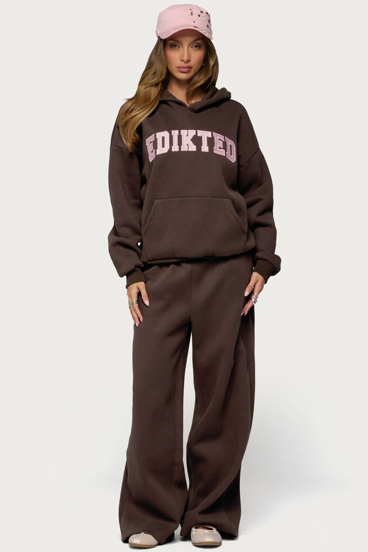 Edikted Glow Rhinestone Hoodie - Image 2