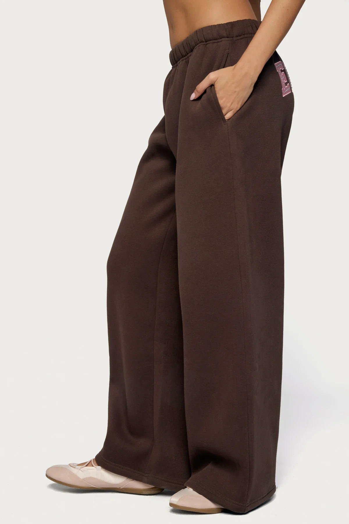 Edikted Glow Rhinestone Sweatpants - Image 2