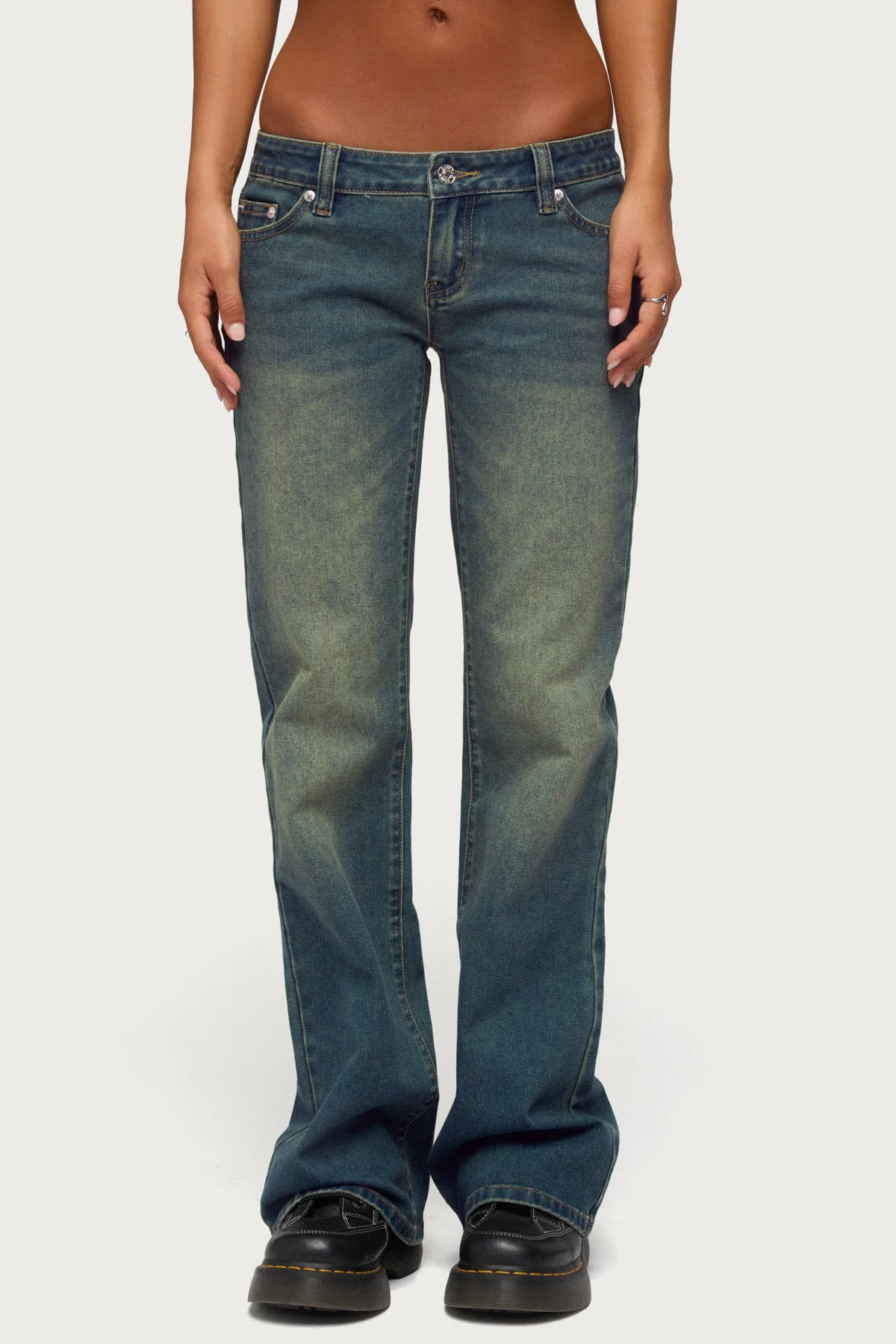 Moonie Low Rise Bootcut Jeans - Image 2