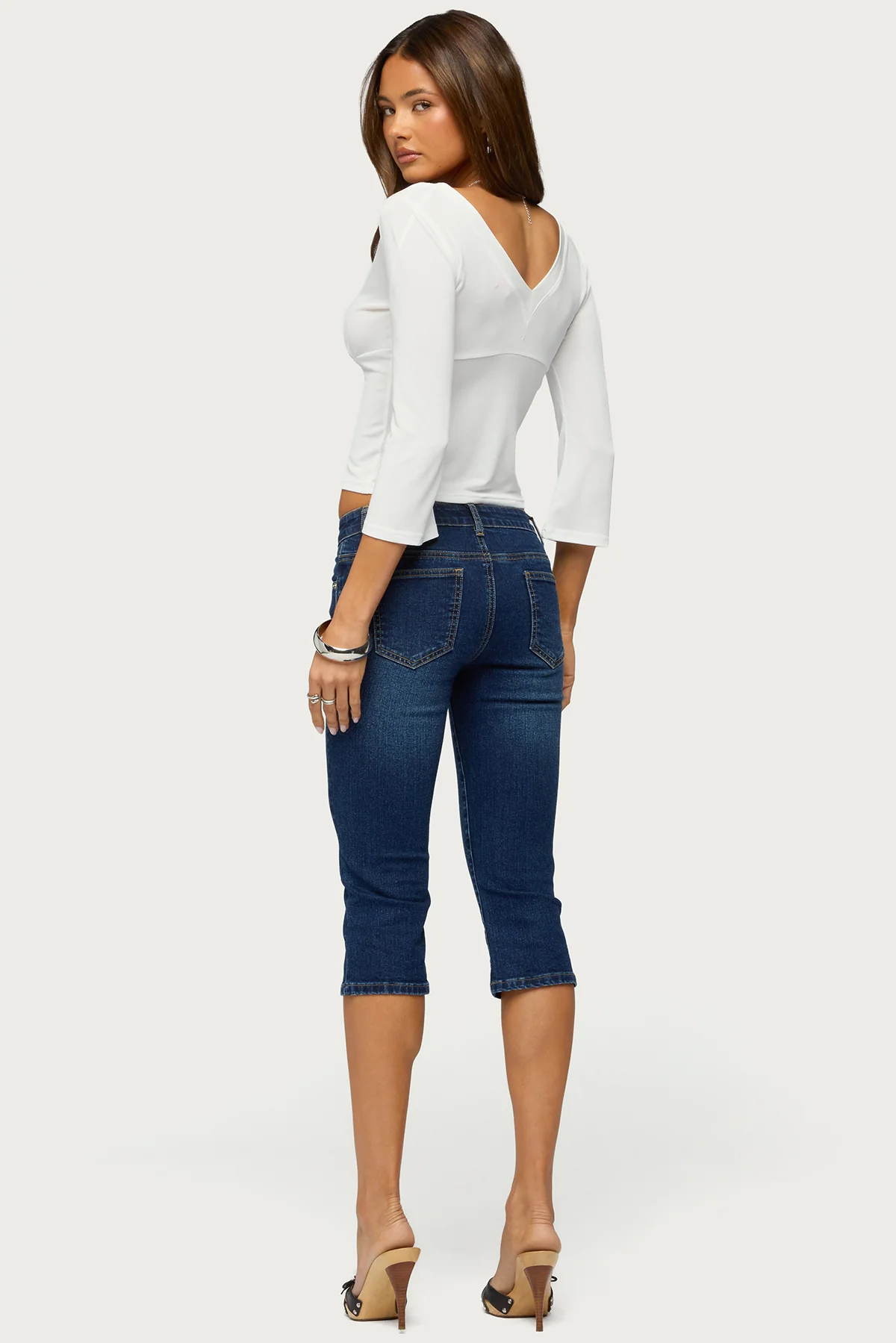 Fifer Low Rise Capri Jeans - Image 5