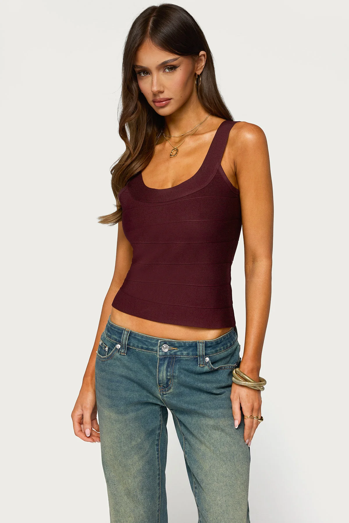 Akina Bandage Knit Tank Top - Image 3