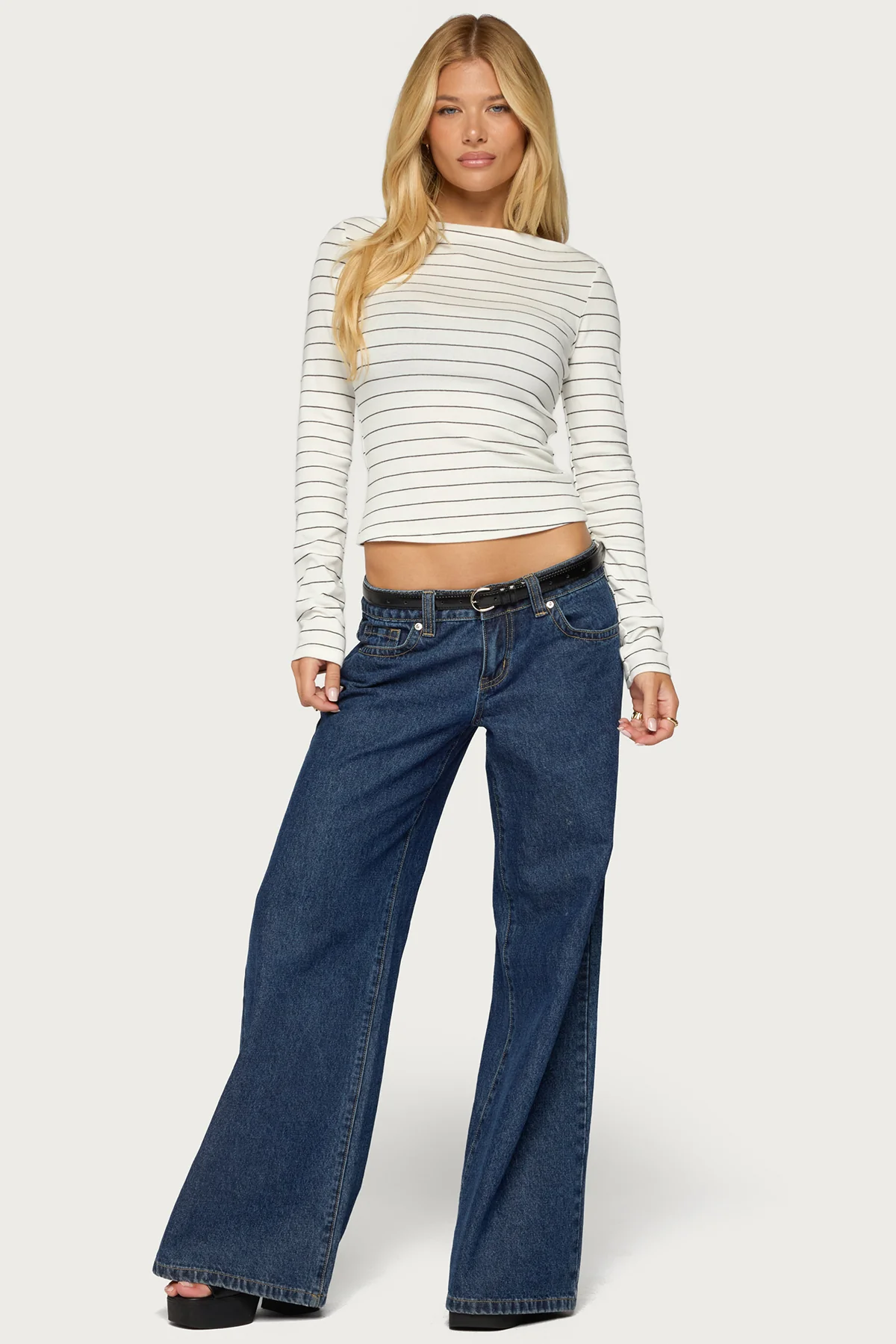 Tamarya Striped Long Sleeve Top - Image 5