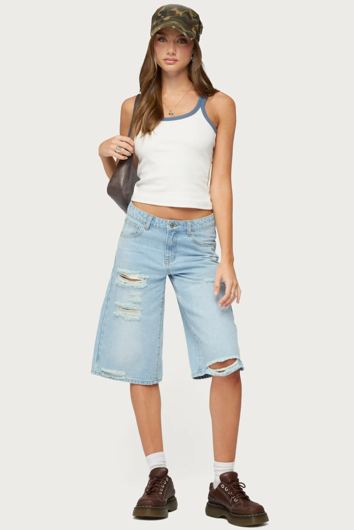 Eida Contrast Ribbed Tank Top - Image 2